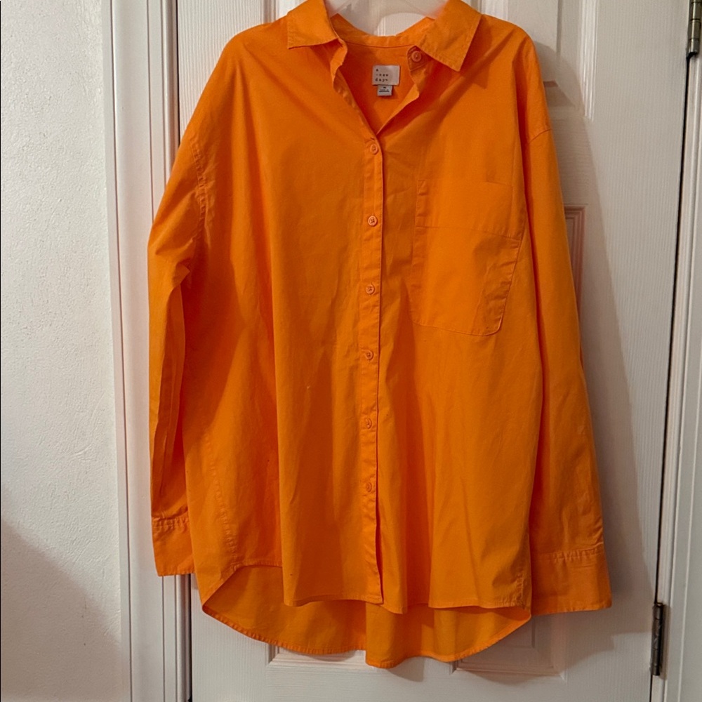 a new day Vibrant Orange Top